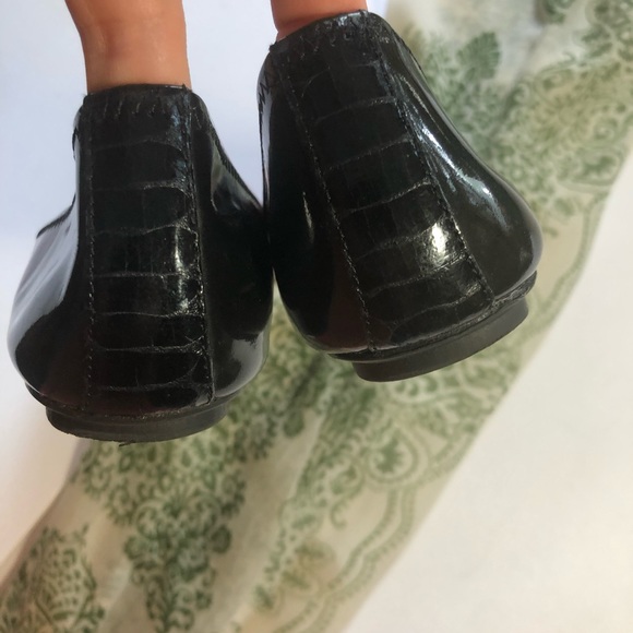 Sam Edelman Ebony Slip on Flats Peep Toe Ombré - Picture 7 of 8